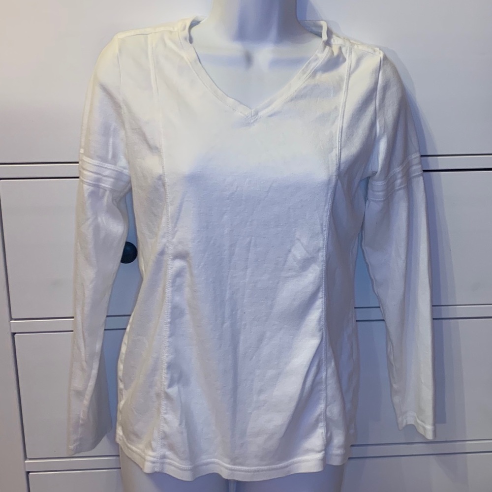Danskin Long Sleeve Athletic Shirt White